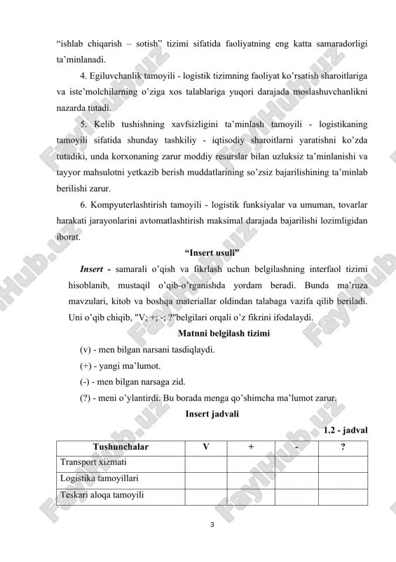 logistika tizimida transport xizmatlari - Page 3