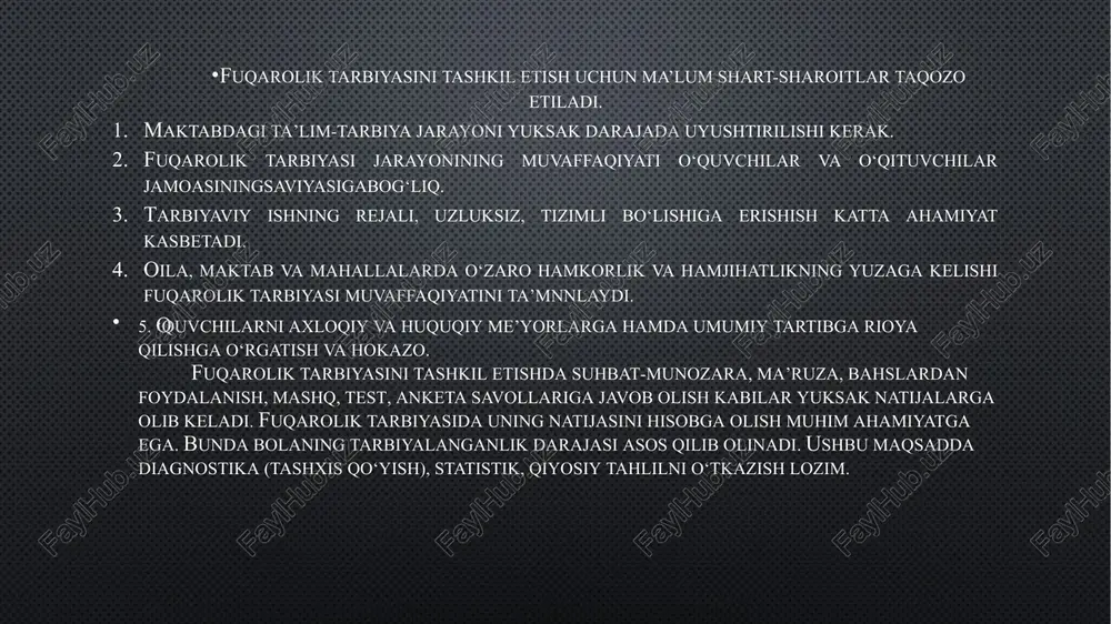 ashni shakllantirish va rivojlantirish. dunyoqarash kishilarning olam va uning o‘zgarishi, rivojlanishi haqidagi ilmiy, falsafiy, siyosiy, huquqiy, axloqiy, estetik, diniy va hokazo qarashlari va tasavvurlari majmuasidan iborat. dunyoqarash ijtimoiy borliqning in’ikosidir. unda ijtimoiy turmush aks etadi va u muayyan tarixiy davrda insoniyat yaratgan bilimlar darajasiga hamda ijtimoiy tuzumga bog‘liq bo‘ladi. dunyoqarash faqat insongagina xos xususiyat bo‘lib, hayvonot dunyosi, boshqa narsa, buyumlar va mavjudotlar uchun bu hol yotdir. demak, dunyoqarash bu olam haqidagi yaxlit umumiylashtirilgan bilimlar to‘plamidir. dunyoqarashning shakllanishi va rivojlanishi murakkab, ko‘p qirrali, ichki jihatdan bog‘langan jarayon bo‘lib, unda juda ko‘p xilma-xil omillar qatnashadi, harakat qiladi va o‘zaro bog‘liq bo‘ladi, inson hayotining moddiy sharoitlari, mikromuhit va makro muhit, ommaviy axborot vositalari, ta’lim va tarbiya ana shu omillar qatoriga kiradi. bu omillarning hammasi bir kuch va samara bilan harakat qilmasligi fanga ma’lum. shu sababli qarashlar stixiyali tarzda vujudga kelishining oldini olish hamda dunyoqarashni yo‘naltirilgan tarzda shakllantirish omillarini boshqarishni o‘rganib olish muhimdir. mifologik …