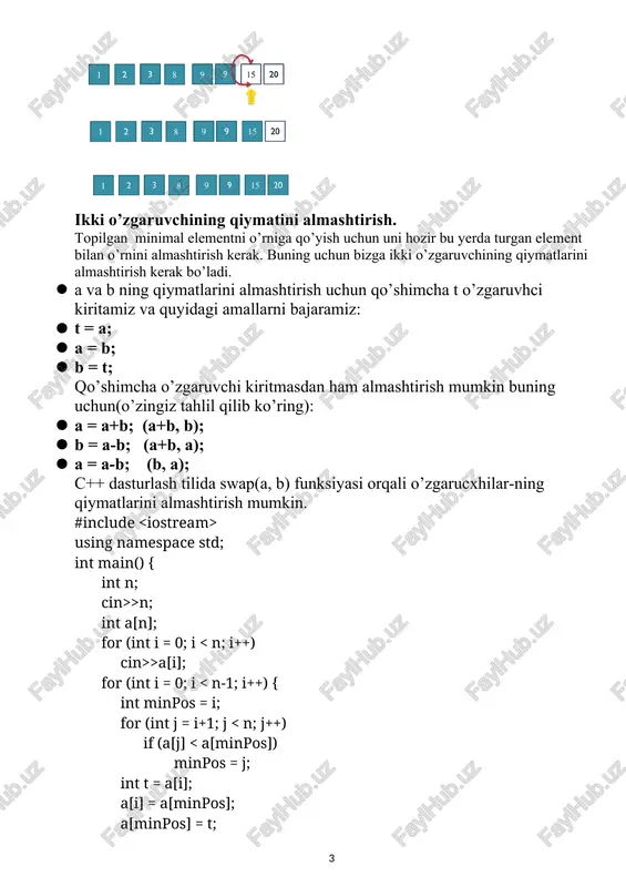 saralash algoritmlari - Page 3