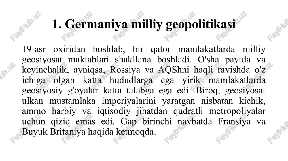 ashuvi va chegaralarini, o'simliklari va suvlari bilan landshaftni va yer yuzasining boshqa qismlari bilan munosabatlarini o'z ichiga oladi. bu makon shunchaki hudud emas, balki siyosiy kuchdir. f. ratsel ta'kidlaganidek, insoniyat jamiyati rivojlanishining eng kuchli "dvigatellari" dan biri dengiz bilan kurash edi. quruqlik va dengizning nisbiy joylashuvi nafaqat yer yuzasiga xilma-xillikni keltirib chiqaradi, balki inson jamoalari bilan o'zaro aloqada bo'lib, o'rta yer dengizi dunyosi, boltiqbo'yi mamlakatlari, atlantika kuchlari, tinch okeani madaniy mintaqasi va boshqalar kabi noyob "tarixiy guruhlar" ni yaratadi. ratsel o'zining "antropogeografiya" asarida geografik va siyosiy o'rtasidagi bog'liqlik muammosini ilmiy asosga qo'ydi. inson geografiyasining asosiy qarashlari ratsel tomonidan o'zining keyingi asarlaridan birida "insoniyat yer yuzidagi hayot hodisasi" (1901) da ixcham shaklda ishlab chiqilgan bo'lib, unda muallif insoniyat uning bir qismi sifatida yerga tegishli degan g'oyadan kelib chiqqan. shunday qilib, antropogeografiya, birinchi navbatda, yer sayyorasidan tashkil topgan noyob mineral-organik majmuani geologik (uning tubida joylashgan barcha moddalarga ega samoviy jism sifatida) va …