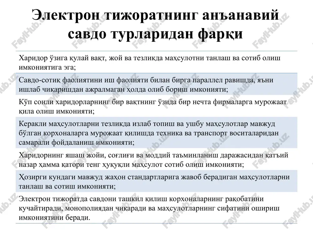 tizimi manzili – www.uzbex.com internet- banking internet-banking – bankdagi hisob raqamni internet orqali boshqarish imkoniyatini beradigan xizmat. internet-banking imkoniyatlari quyidagilarni bajarishga imkon beradi: bankka barcha turdagi moliyaviy hujjatlarni yuborish; istalgan davr uchun bankdagi hisob raqamlardan ko'chirmalar va ularga tegishli boshqa hujjatlarni olish; haqiqiy vaqt tartibida to'lov hujjatlari bank ishlovidan o'tishining barcha bosqichlarini kuzatish; xatolar to'g'risida xabarlarni tezkor olish; kirim va chiqim to'lov hujjatlarini ko'rish va chop etish. elektron hamyon, ularni to'ldirish va ulardan pul echish elektron hamyon - bu elektron pullarni saqlash uchun mo'ljallangan vosita. elektron hamyonni to'ldirish va ulardan pul echish quyidagi usullar bilan amalga oshirish mumkin: tijorat banklarida naqd pul bilan bank kartalari (visa, mastercard, uzkart) yordamida pochta orqali internet-banking yordamida pul o'tkazmalar tizimlari yordamida mobil aloqa yordamida visa va mastercard kartalari visa kartalari bo'yicha yillik savdo aylanmasi 4,8 trillion aqsh dollarini tashkil qiladi. visa kartalari dunyoning 200 dan ortiq mamlakatlarida qabul kilinadi. dunyoda to'lov kartalarining 57% visa …