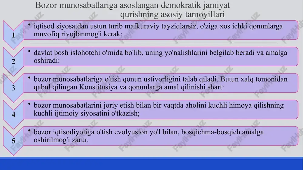 ng bir a'zosi bir ovozga ega; shirkat xo'jaligining ish faoliyati ustidan shirkat a'zolari tomonidan shirkat nizomida nazarda tutilgan tartibda nazorat qilish. 2008 yilda boshlangan jahon moliyaviy inqirozi amerika qo‘shma shtatlarida ipotekali kreditlash tizimida ro‘y bergan tanglik holatidan boshlandi. so‘ngra bu jarayonning miqyosi kengayib, yirik banklar va moliyaviy tuzilmalarning likvidlik, ya’ni to‘lov qobiliyati zaiflashib, moliyaviy inqirozga aylanib ketdi. dunyoning yetakchi fond bozorlarida eng yirik kompaniyalar indekslari va aksiyalarning bozor qiymati halokatli darajada tushib ketishiga olib keldi. bularning barchasi, o‘z navbatida, ko‘plab mamlakatlarda ishlab chiqarish va iqtisodiy o‘sish sur’atlarining keskin pasayib ketishi bilan bog‘liq ishsizlik va boshqa salbiy oqibatlarni keltirib chiqardi. shu o‘rinda o‘zbekistonda moliyaviy-iqtisodiy, byudjet, bank-kredit tizimi, shuningdek, iqtisodiyotning real sektori korxonalari va tarmoqlarining barqaror hamda uzluksiz ishlashini ta’minlash uchun yetarli darajada mustahkam zaxiralar yaratilganini va zarur resurslar bazasi mavjud ekanini ta’kidlash joiz. yuzaga kelgan barcha muammo va qiyinchiliklarga qaramay 2008 yilda iqtisodiyotning nafaqat barqaror faoliyat ko‘rsatishiga, balki uning yuqori o‘sish …