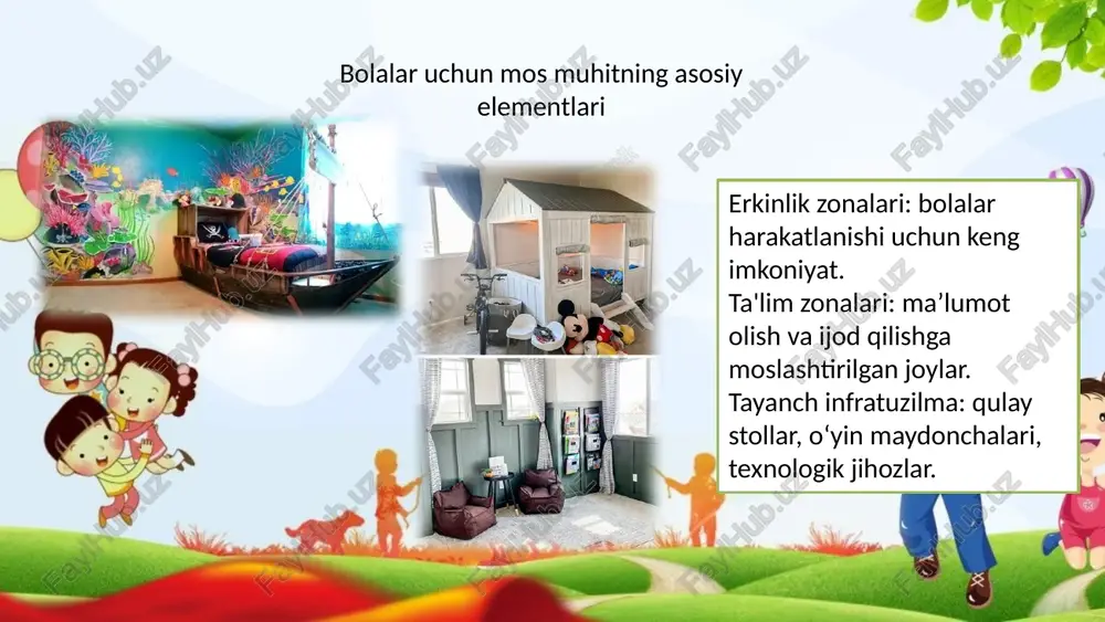 bolalar faoliyati uchun mos muhitni tashkil etish - Page 3