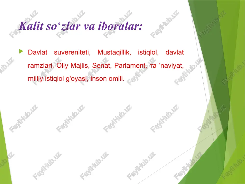 iqtisodiy blokka oid qabul qilingan qonunlar mamlakatimizda amalga oshirilayotgan islohotlar va tashqi iqtisodiy aloqalarni rivojlantirishda huquqiy asos bo‘lib xizmat qilmoqda. “ta’lim to‘g‘risida”gi qonun va kadrlar tayyorlash milliy dasturi o‘rta, o‘rta maxsus va oliy ta’limning yangi tizimini yaratish istiqbollarini ochib berdi. xuddi shunday, boshqa ijtimoiy sohalarga tegishli qonunlar ham yangilanish jarayonlarining huquqiy asoslarini yaratadi. binobarin, mustaqillik davridagi o‘zbekiston tarixini o‘rganishda tadqiqotchilar qonun hujjatlarini puxta o‘rganishlari, muayyan qonunga kiritilgan o‘zgartirishlar sabablarini tahlil qilishlari, qonunlarning hayotga tatbiq etilishining borishini kuzatishlari, shu asosda ilmiy asoslangan xulosalar chiqarishlari zarur. iqtisodiy siyosat mustaqillik davri tarixining eng muhim manbalari qatoriga qonun hujjatlari, xususan, o‘zbekiston respublikasi prezidentining farmon va qarorlari kiradi. ular mamlakat taraqqiyotining turli bosqichlarida strategik maqsadlarni amalga oshirish jarayonini kuzatish imkonini beradi. masalan, o‘zbekiston respublikasi prezidentining 2017 yil 12 yanvardagi “urgut”, “gijduvon” “hazorasp”, “qo‘qon” erkin iqtisodiy hududlarini yaratishga oid farmoni mazkur hudularni iqtisodiy-ijtimoiy jihatdan rivojlantirishni ko‘zda tutadi. ushbu maqsadga erishish uchun farmonda: mahalliy va xorijiy investorlarga …