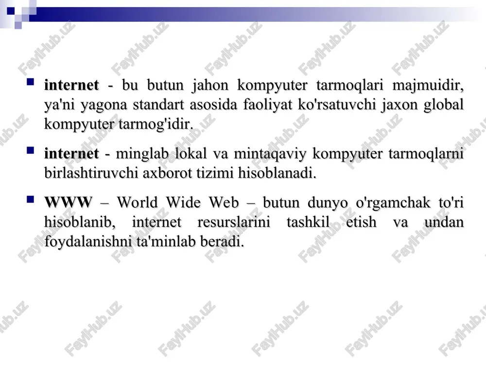 resurslari * o'zbekiston respublikasining hukumat portali o'zbekiston respublikasi davlat hokimiyati, davlat ramzlari, xizmatlar reestri, davlat hokimiyati organlari to'g'risidagi ma'lumotlar. * o'zbekiston respublikasi prezidentining matbuot xizmati o'zbekiston respublikasi prezidenti, konstitutsiyasi, prezident farmonlari va qarorlari, prezident asarlari to'g'risidagi ma'lumotlar. * o'zbekiston milliy axborot agentligi siyosat, iqtisodiyot, jamiyat, texnologiyalar, sport va xorijiy xabarlar jamlangan veb resurs. * o'zbekiston milliy banki portali pul-kredit siyosati, to'lov tizimlari, bank tizimiga oid qonun hujjatlar valyutalar kurslari to'g'risidagi ma'lumotlar jamlangan veb resurs. * kounttotep gsm tapmorn bac npusercrsyet mail.ru! (mail.ru) - netscape petes file edt view go communicator help back foye relead home search guide print security stop te 2@a26 5 & ft 5 bockmaks j location itp zvinmalrweibr/stat baia houta hobocth cepbepa ‘sapascrayiire, cepreit jterrenpict + [pasa gesonacnocmt [bau agpec gray alr@mailru mpi pabore ¢ e-mail tana horsxx beero 128 ax 1999 rome] © box 4 2 + hame uameppsto danere py [tag 1999 20m] panssep bamero …