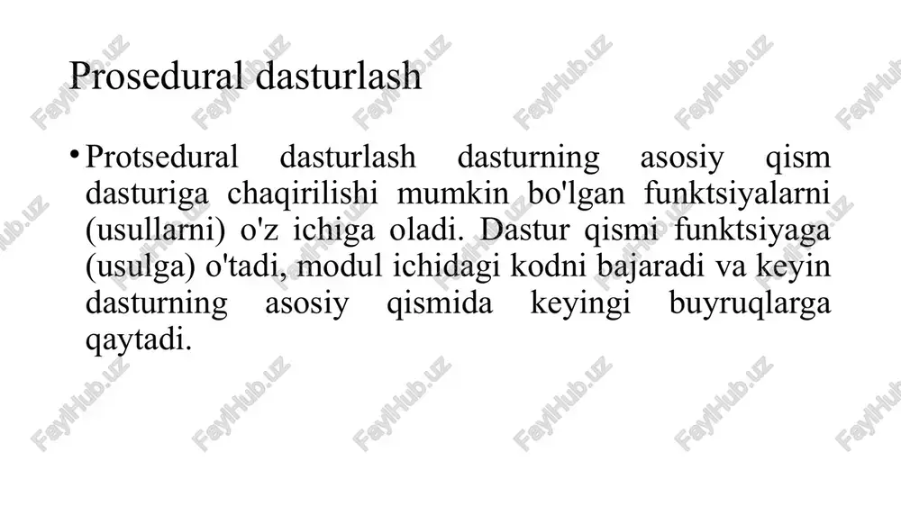 radigan barcha sinflarda foydalanadigan qilishni xohlasangiz, ushbu turdan foydalaning. class user { //accessible for same class and its child classes protected $name; } public ushbu tur har qanday joydan kirish mumkin bo'lgan atribut yoki metodni anglatadi. unga sinfdan tashqari har qanday sinflar yoki kodlarda foydalanish mumkin. o'zgaruvchi / funktsiyani istalgan joydan, boshqa sinflar va ob'ektlarning mavjud joylaridan foydalanishni xohlasangiz, ushbu turdan foydalaning. class user{ //accessible from anywhere public $name; } obyekt sinf namunasi ob'ekt deb nomlanadi. ob'ekt o'zgaruvchilar, funktsiyalar (metodlar) va ma'lumotlar tuzilmalarining kombinatsiyasi bo'lishi mumkin bo'lgan sinfning muayyan namunasini anglatadi. // instance (or object) of user class $user = new user(); phpda sinf (class) yaratish : misol <?php class user { } inheritance (meros olish) mavjud ob'ektlarning xususiyatlarini olish klass shunchaki bog'liq funktsiyalar va o'zgaruvchilar yig'indisi bo'lgani uchun, yangi funktsiyalarni qo'shish usullaridan biri bu kodga o'zgartirish kiritishdir. rivojlanishning dastlabki bosqichlarida bu odatda to'g'ri yondashuvdir, ammo oopning asosiy maqsadi qayta …