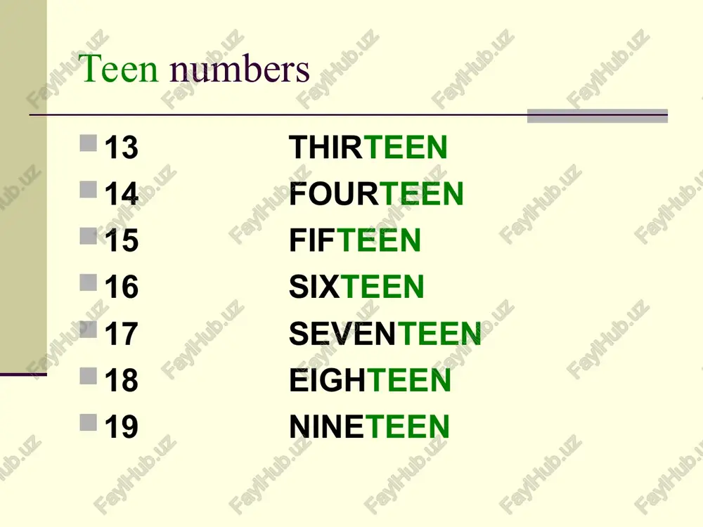 cardinal and ordinal numbers - Page 3