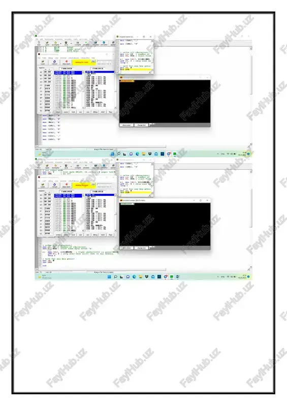 ll add [bx + si], al cs [f4ee @@ g00 null add bh. bh @8 900 null dec bp ip [e1ce @8 900 null adc di, cx ea @@ g00 null add [bx + si], al 6790 @@ g00 null [|| add [bx + si], al rh sp ieffe @@ g00 null add [bx + si], al @@ g00 null add [bx + si], al ep [eeee @@ 000 null add [bx + si], al ff 255 res add bh. bh si [aes ff 255 res dec bp cd 205 = adc ax, @bacfh po! [ae1b 41 g1? 4 add [bx + si], al cf 207 + add [bx + si]; al ds |b8ee @@ 900 null xl --- = 0700 es screen | souce | reset | am | vate | debua| stack | fogs | mov [20h], 3 color all characters: mov cx, 12 3; number of characters. …