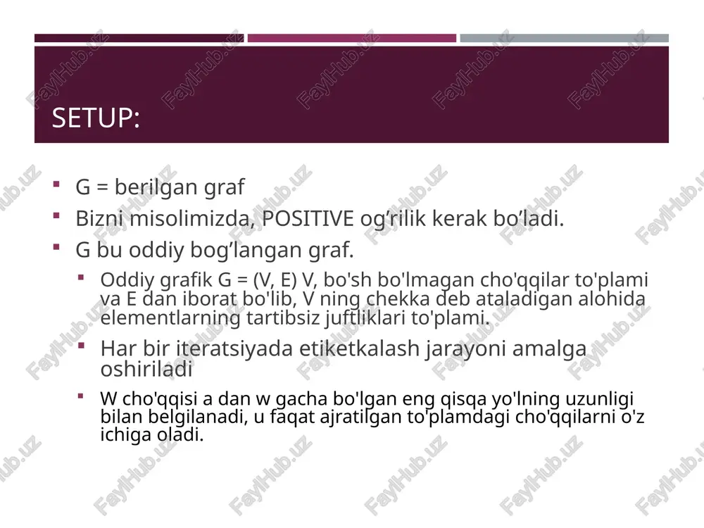 graflarda eng qisqa yo’lni aniqlash algoritmlari - Page 3
