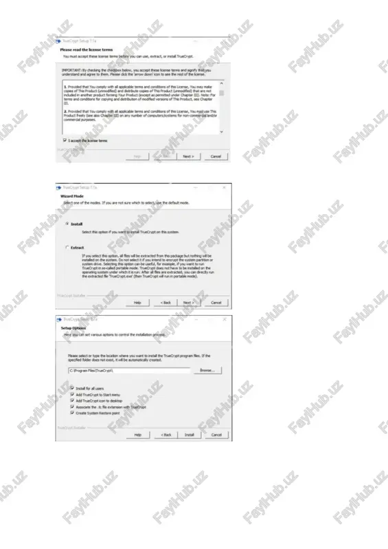 truecrypt dasturini o’rnatish va ishlatish - Page 3
