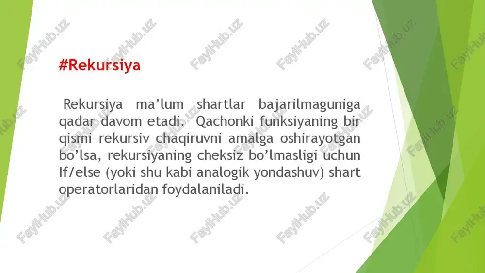 rekursiv funksiyalar - Page 3
