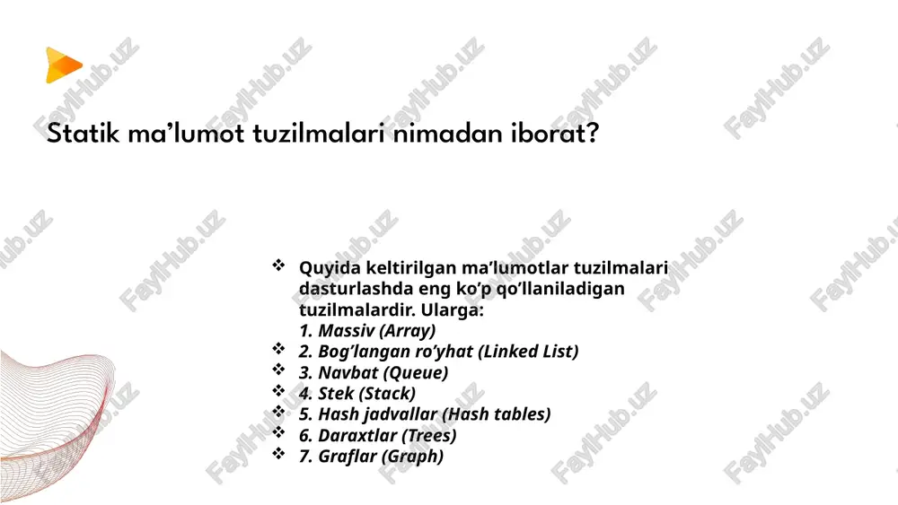 statik ma’lumot tuzilmalari - Page 3
