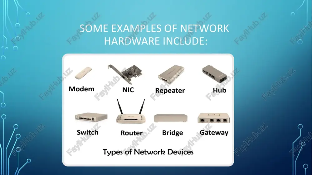 transmission protocol. it does this by translating the data, information or communication from one protocol to another. it usually operates at the network layer. the network gateway handles the inflow and outflow of data from a network. in enterprises, a network gateway can also function as a firewall or proxy server. enables seamless communication: an intricate connection of networking devices and software protocols enables communication and data transfer across multiple devices connected to the internet. facilitates resource sharing: a computer's resources are accessible to other computers on a network. the resources can include files, multimedia and hardware devices such as printers and scanners accessible remotely. enables remote access: once the information is available on a network, users can access it from anywhere in the world. best practices for network hardware management prepare a detailed document on the network documenting all the devices in a network, along with their topologies and …