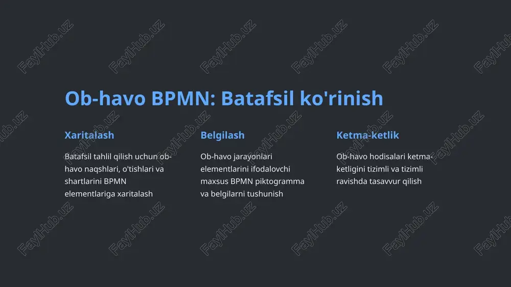 bpmn diagrammalarini talqin qilish: ob-havo - Page 3