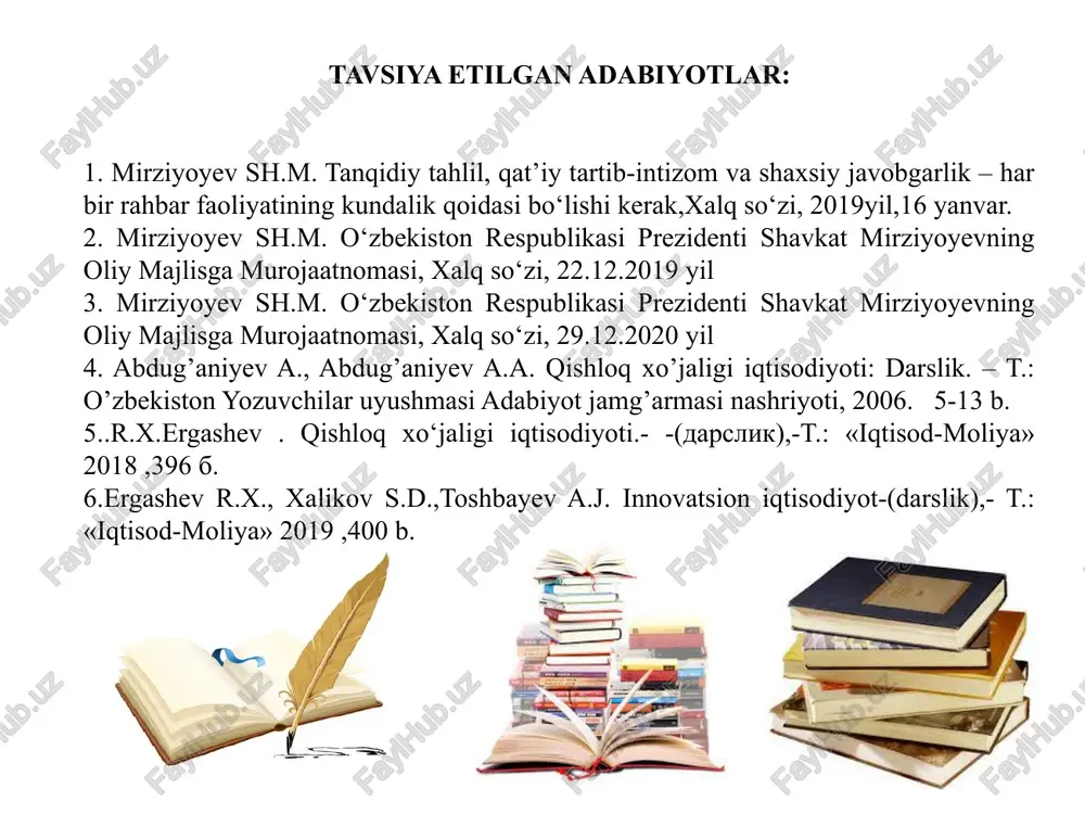 ilan shug‘ullanuvchi tarmoqlar va korxonalarni o‘z ichiga oladi. ushbu sohaga oziq-ovqat sanoati, (sut va go‘sht sanoati), yengil (tekstil, jun-teri va poyafzal), omixta yem sanoati, tayyorlov va savdo tashkilotlari kiradi. sohaga yakuniy mahsulot umumiy hajmining 40 % i asosiy ishlab chiqarish fondlari va majmua ishchilarining 20 % i to‘g‘ri keladi. ivsoha– asm da infratuzilma muhim o‘ringa ega. infratuzilma tarmoqlari asm ning barcha sohalariga xizmat ko‘rsatadi. infratuzilma-takror ishlab chiqarishni amalga oshiruvchi iqtisodiyot tarmoqlarining majmuidir. asmning sohalari va bo‘g‘inlari a s m sohalar bo‘g‘inlar ishlab chikarish vositalari bilan ta’minlangan sanoat tarmoqlari asm tarkibidagi korxonalar uchun ishlab chiqarish vositalarini ishlab chiqaruvchi sanoat tarmoqlari qishloq ho‘jaligi qishlok xo‘jaligi tarmog‘i kishloq ho‘jaligi maxsulotlarini tayyorlash, qayta ishlash,saklash, sotish tarmoqlari xizmat ko‘rsatuvchi tarmoq infratuzilma tarmoqlari qishloq ho‘jaligi mahsulotlarini qayta ishlovchi va iste’molchilarga yetkazib beruvchi tarmoqlar yakuniy mahsulot- yalpi mahsulot (tovarlar va xizmatlar) qiymatidan ishlab chiqarish sarfi chiqarib tashlangandan keyin qolgan qismidir. yakuniy mahsulot degandaiste’molga chiqib ketadigan mahsulotni tushunish …