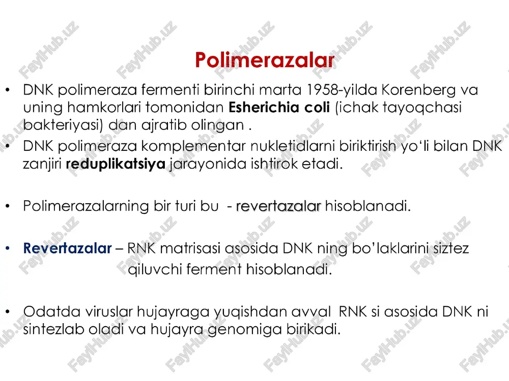 olib tashlangan zigotaga boshqa embrional hujayradan olingan yadro ko'chirib o'tkazilar va hosil bo'lgan transplant tuxum hujayra o‘gay onaga kiritilar edi. roslin universiteti olimlari erishgan natijalarning gyordon tajribasidan farqi shundaki, ular ilk bor yadrosi olib tashlangan zigotaga voyaga yetgan organizmning somatik hujayrasidan ajratilgan yadroni kiritib, yetuk organizm oldilar. fin dorrest ona qo’y donor | sut bezi hujayrasi et or a ta’sirida yadroni kiritish ess ya yadroga ega zigota zigota a, yadrosi black face ona qo'y olib tashlanadi donor 2 surrogat retsipiyent qo’zichoq dolli (klon) gibridoma 1975-yilda ingliz olimlari keler va milshteyn sun’iy sharoitda antitana sintezlovchi limfotsit hujayrasi bilan cheksiz va tez bo'linuvchi rak hujayrasini bir-biriga qo‘shish natijasida tabiatda uchramaydigan gibrid hujayra yaratdilar. bunday gibrid hujayra gibridoma deyiladi. limfotsit + rak gibrid hujayra | y | antitana hosil qilish tez bo'linib ko’payish tez bo’'linib ko’payish va xususiyatiga ega xususiyatiga ega antitana hosil gilish xususiyatiga ega biotexnologiya * biologik makromolekulalar va organizmlar ishtirokida …