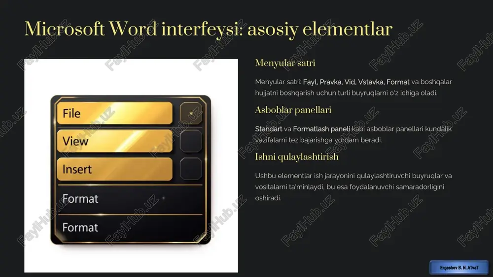 tirish. mobile mobil erkinlik mobil qurilmalarda qulay ishlash va ta’lim jarayonini yanada interaktiv qilish, istalgan joydan kirish. https://gamma.app/?utm_source=made-with-gamma xulosa: matn protsessorlari ta’limda yangi ufqlar ochmoqda matn protsessorlari ta’lim sifatini oshirishda muhim vosita bo'lib, har bir o‘quvchi va o‘qituvchi uchun zarur ko‘nikmalarni shakllantirishga yordam beradi. innovatsion texnologiyalar bilan birga ta’lim jarayonini yanada samarali qilishga chaqiramiz. matn protsessorlari kelajakda ham ta'limning ajralmas qismi bo'lib qolaveradi. https://gamma.app/?utm_source=made-with-gamma