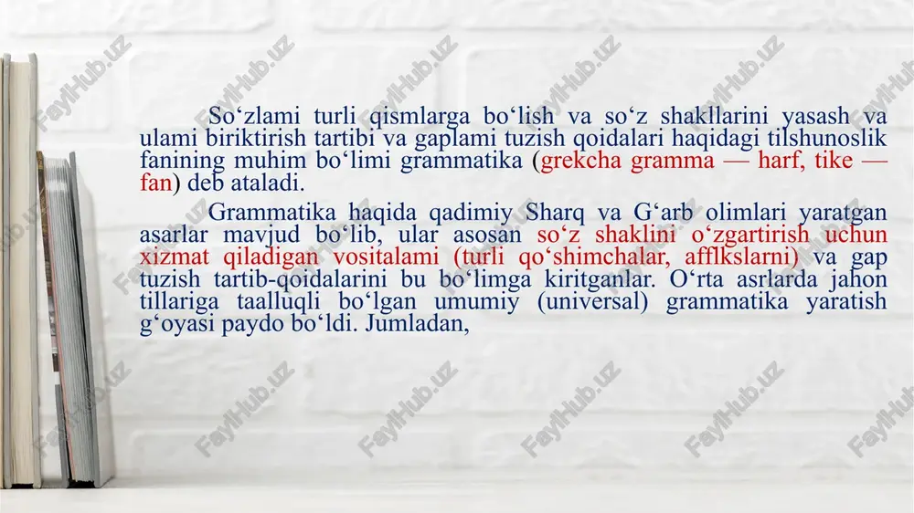 oirasi, syujetning mantiqiy hikoya qilib bersa bo’ladigan o’zagi. syujet deganda bir butun harakatni, tasvir etilgan xatti-harakatlar zanjirini; fabula deganda esa qayta hikoya qilib berish mumkin bo’lgan voqealar tartibi tushuniladi. syujet komponentlari quyidagilardan iborat: ekspozitsiya epilog prolog yechim kulminatsiya tugun voqea rivoji ekspozitsiya (lot. expozitsio - tushuntirish) – syujetning kirish, boshlanma qismi; asar voqeasi bo’lib o’tadigan joy, qahramonlarning konfliktgacha bo’lgan paytdagi qiyofasi, holatini namoyon etadigan vaziyat, shart-sharoit tasviri. ekspozitsiya harakatni aniqlamaydi, aksincha harakat uchun fon bo’lib xizmat qiladi. ekspozitsiya asardagi o’rniga ko’ra turlicha bo’ladi: tog’ri ekspozitsiya kechiktirilgan ekspozitsiya teskari ekspozitsiya sochma ekspozitsiya tugun - badiiy asar syujetida konflikt va harakatning paydo bo’lishi, boshlanishiga sabab bo’ladigan voqea. tugun harakatni belgilaydi, voqealar rivojiga turtki bo’ladi, unga aniq yo’nalish beradi. ko’pgina asarlarda asosiy voqea tugundan so’ng yuz beradi. tugun kitobxonning asar mavzuini to’g’ri tushunishiga yordam beradi, o’quvchini voqealar ichiga yetaklaydi, qahramonlar taqdiriga qiziqtiradi. voqea rivoji – syujet tugunidan so’ng asarda voqeaning zo’rayib, kengayib, keskinlashib …
