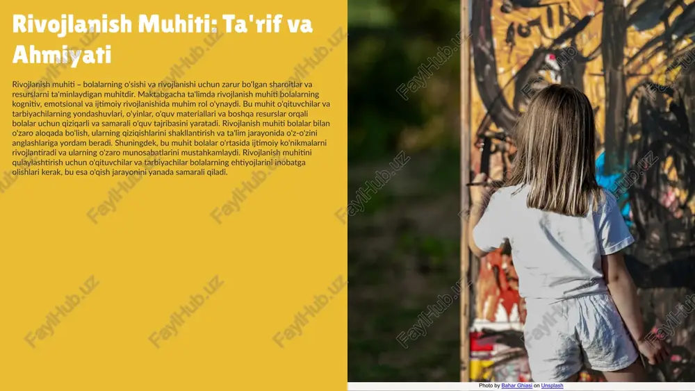 adi. bu yondashuv orqali o'quvchilar muammolarni hal qilish va analitik fikrlash ko'nikmalarini rivojlantiradilar. 2. **steam yondashuvi**: steam yondashuvi esa san'atni stem ga qo'shib, ijodiy fikrlashni rag'batlantiradi. bu yondashuv o'quvchilarga innovatsion fikrlash va ijodkorlik ko'nikmalarini oshirishga yordam beradi. har ikkala yondashuv ham o'quvchilarning muammoni yechish qobiliyatini oshirib, ularni kelajakda raqobatbardosh mutaxassislar sifatida tayyorlashda muhim rol o'ynaydi. innovatsion yondashuvlarning turlari innovatsion yondashuvlarning amaliy taqdimoti innovatsion yondashuvlar innovatsion yondashuvlar ta'lim jarayonida yangiliklarni joriy etish orqali o'quvchilarning qobiliyatlarini rivojlantirishga yordam beradi. bu yondashuvlar o'qituvchilarning pedagogik uslublarini yangilash va o'quvchilarning faol ishtirokini ta'minlashga qaratilgan. amaliy misollar misol uchun, "o'quvchilar uchun aktiv ta'lim" dasturi orqali o'quvchilar jamoaviy ish va muammolarni yechish ko'nikmalarini rivojlantiradilar. shuningdek, "kreativ fikrlash" dasturi o'quvchilarda ijodkorlik va tanqidiy fikrlash qobiliyatlarini oshirishga yordam beradi. o'qitish jarayonida qo'llanishi o'qitish jarayonida innovatsion yondashuvlar ko'plab strategiyalar orqali amalga oshiriladi. masalan, zamonaviy texnologiyalarni qo'llash, o'yin uslublaridan foydalanish va individual o'quv strategiyalarini joriy etish orqali o'quvchilarning qiziqishini oshirish mumkin. …