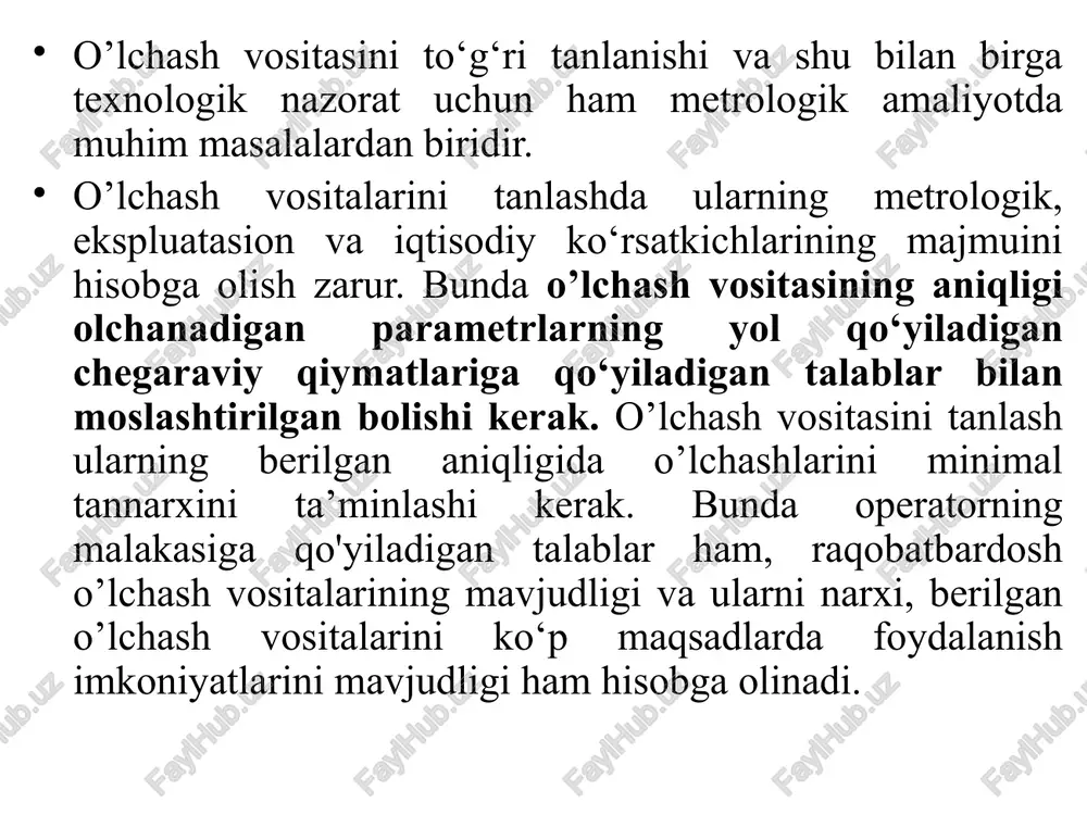 ametrlarning teng ehtimolli taqsimot qonuni uchun aniqlanadi. ilova-birinchi va ikkinchi holatlar bo‘yicha soddalashtirilgan hisoblashlar tanlanayotgan o‘lchash vositalarining aniqligiga qo‘yiladigan talablarni ko'tarilishiga olib keladi. uchinchi holat yanglishuv va topilmagan (namoyon bo’lmagan) buzilishlar ehtimolliklarning yo‘l qo‘yiladigan qiymatlari yoki o’lchanadigan parametrlarining taqsimot qonuni yoki teng ehtimolli qonuniyatlaridan farq qiladi yoki noaniq bo’ladi. r ning qiymati o’lchanadigan parametrning muhimligiga qarab 0,5; 0,4; 0,3; 0,25; 0,2; 0,15;0,1 qatorlardan belgilanadi. r koeffitsiyentining 1/3 ga teng qiymati eng muhim bo’lib, xatoliklarning juda kichik kriteriyalari (mezonlari) bilan asoslangan. yanglishuv va topilmagan (namoyon bo‘lmagan) buzilishlar ehtimolligining har xil qiymatlaridagi r koeffitsiyentining qiymati image1.wmf image2.png oleobject1.bin image3.png image4.png image5.png image6.png image7.png - å d p ase =|6x0|-r 1-jadval jamlangan xatolikning r ga nisbati nazorat qilinadigan parametrlammg og‘ishini (chetlashuvini) taqsimot qonunlari uch yanglishuv bi ehtimolligi p; % larda ish nazorat qilinadigan parametrlaming og'ishini (chetlashuvini) taqsimot qonunlari uchun topilmagan (namoyon bo‘lmagan) buzilish ehtimolligi p> .% larda normal teng normal teng 0.1 0.6 …
