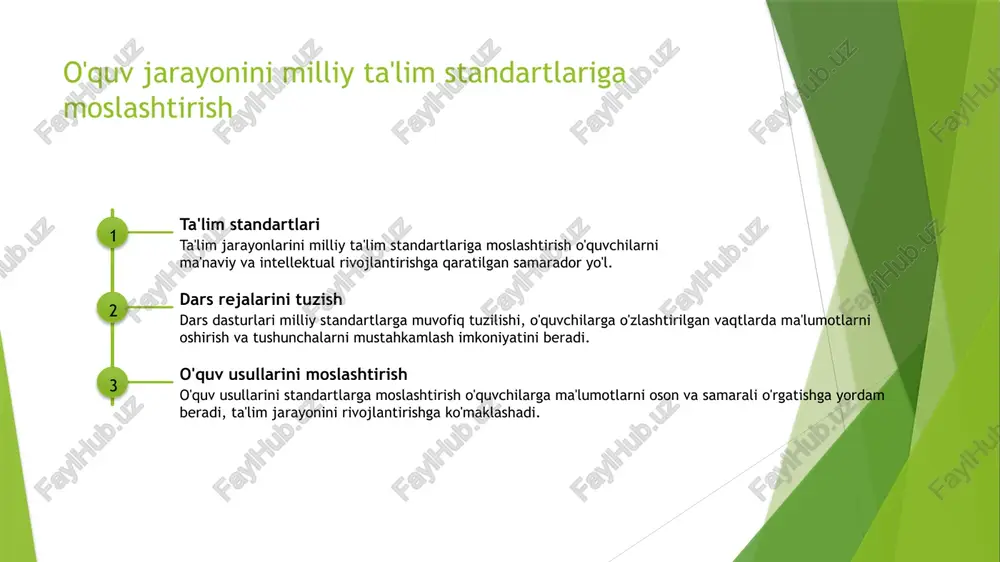 laydi. bu, o'quvchilarni o'rganish va tushunishga o'zgartiradi. 03 ona tilida o'qitishning o'ziga xos joyi ona tilida o'qitishning o'ziga xosligi, o'quvchilarga ularning atalari, buyuklari va oilalari bilan yaqinroq munosabatlarni rivojlantirishga yordam beradi. bu, milliy identitetni saqlash va mustaqil fikrlashni ta'minlaydi. /docprops/thumbnail.jpeg ona tilidan daviat ta'tim standartiga muvofiq dars sarayonini tashailetish