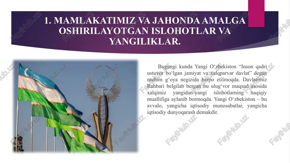 uvchi va murabbiylar kuni” hamda u bayram (dam olish) kuni deb e’lon qilingan. 2. “1-oktabr — o‘qituvchi va murabbiylar kuni” ustoz – muallimsiz qolganda zamon, nodonlikdan qaro bo‘lardi zamon. abdurahmon jomiy har bir millatning saodati, davlatning tinchi va rohai yoshlarning yaxshi tarbiyasiga bog‘liqdir. abdulla avloniy haq yo‘lida kim sanga bir harf o‘qitmish ranj ila, aylamak bo‘lmas ado oning haqin ming ganj ila. alisher navoiy 2. “1-oktabr — o‘qituvchi va murabbiylar kuni” ustoz – muallimsiz qolganda zamon, nodonlikdan qaro bo‘lardi zamon. abdurahmon jomiy har bir millatning saodati, davlatning tinchi va rohati yoshlarning yaxshi tarbiyasiga bog‘liqdir. abdulla avloniy haq yo‘lida kim sanga bir harf o‘qitmish ranj ila, aylamak bo‘lmas ado oning haqin ming ganj ila. alisher navoiy 2. “1-oktabr — o‘qituvchi va murabbiylar kuni” ustoz – muallimsiz qolganda zamon, nodonlikdan qaro bo‘lardi zamon. abdurahmon jomiy har bir millatning saodati, davlatning tinchi va rohati yoshlarning yaxshi tarbiyasiga bog‘liqdir. abdulla avloniy haq yo‘lida kim …