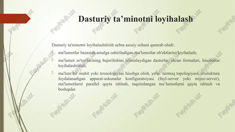 ayta ishlash jarayonini qachon tugatish kerakligini tushunishga yordam beradigan maqsad va cheklovlar. arxitektura maqsadlarini belgilashda asosiy holatlarga quyidagilar kiradi: arxitektura maqsadlarining dastlabki ta'rifi arxitektura iste'molchilarini aniqlash cheklovlarni aniqlash image1.png software architecture /docprops/thumbnail.jpeg js0nn}49}940 youn. 04 aunysoq ‘uoiroa ysoiouwko| uouil!o} aundg