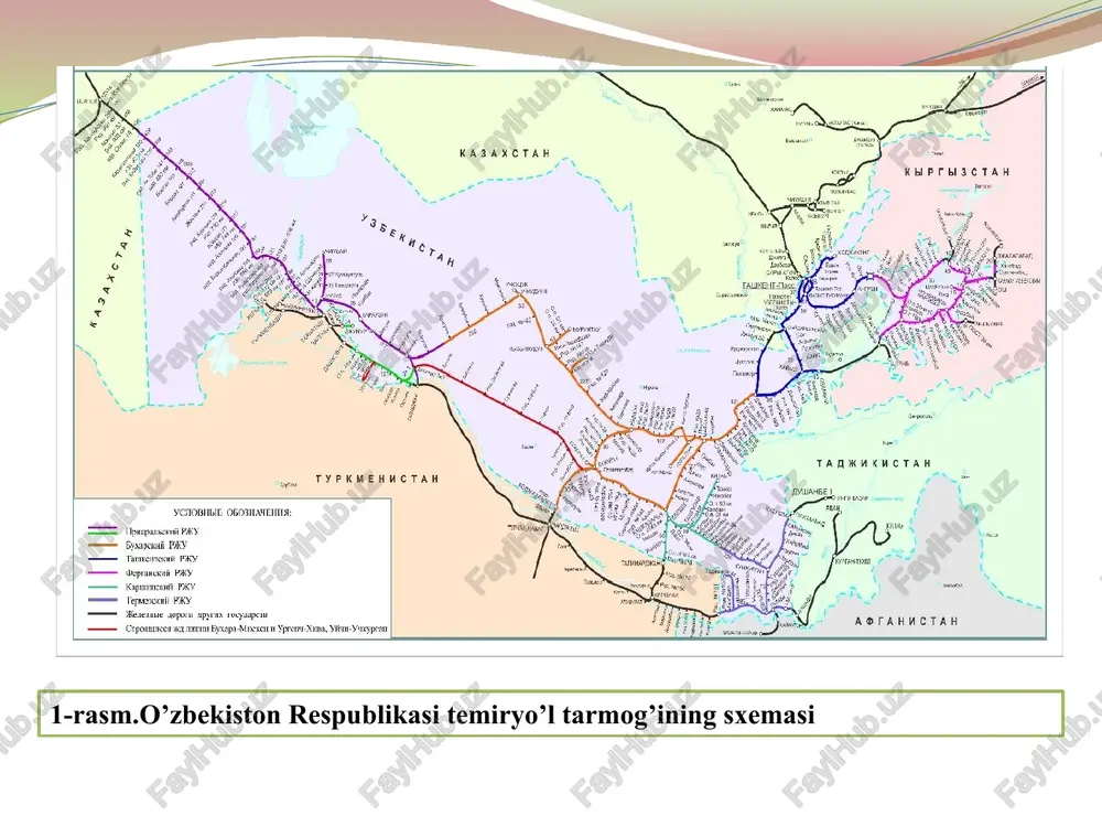 zdlar harakatlanadigan tezyurar shahar tashqarisidagi temir yo'ldir. metropoliten deb, shahar tezyurar temir yo'l transportining bir turi bo'lib, uning liniyalari yer osti tunnellarida, yer yuzasida va yo'l o'tkazgich(yastakada)larda joylashtirilgan transport turi hisoblanadi. metropoliten boshqa shahar yoʻlovchi transportidan oʻzining yuqori tezligi va marshrutli poyezdlarning muntazam harakatlanishi, shuningdek, katta yuk koʻtarish qobiliyati bilan ajralib turadi. er sahtidan ma’lum chuqurlikda joylashgan, transportni o’tkazish uchun va boshqa maqsadlar uchun mo’ljallagan yer osti muxandislik inshootlariga tonnel deyiladi. tonelning turi va konstruktsiyasi uning vazifasiga bog’liq. tonellarni gruntning tabiiy yuzasi tagidan qanday chuqurlikda yotqizilishiga qarab quyidagi turlarga bo’linadi; -chuqur yotqizilgan tonellar, tog’ jinslari bag’rida katta chuqurlikda joylashgan; -yuza yotqizilgan tonellar, kichik chuqurlikda joylashgan yoki ularning vertikal orayopmalari bevosita gruntning tabiiy yuzasi tagida yoki yuqorida yotuvchi qatnov yo’li tagida joylashtiriladi. shaharlarda quriladigan tonellar quyidagi asosiy turlarga bo’linadi: 1. tog’ tonellari. 2. metropoliten tonellari. 3. suv osti tonellari. 4. ko’cha harakati va piyoda oqimini o’tkazuvchi tonellar. 5. muxandislik tarmoqlarini yotqazish …