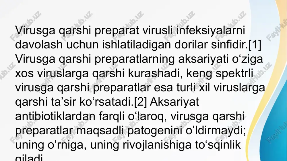 viruslarga gijjalarga va zamburuglarga qarshi vositalar - Page 3