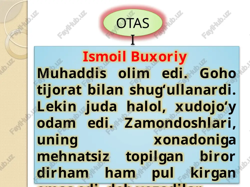 axrauiiceui (cua) | ) 2. multi /docprops/thumbnail.jpeg _. imomal-buxoriy (810-870)