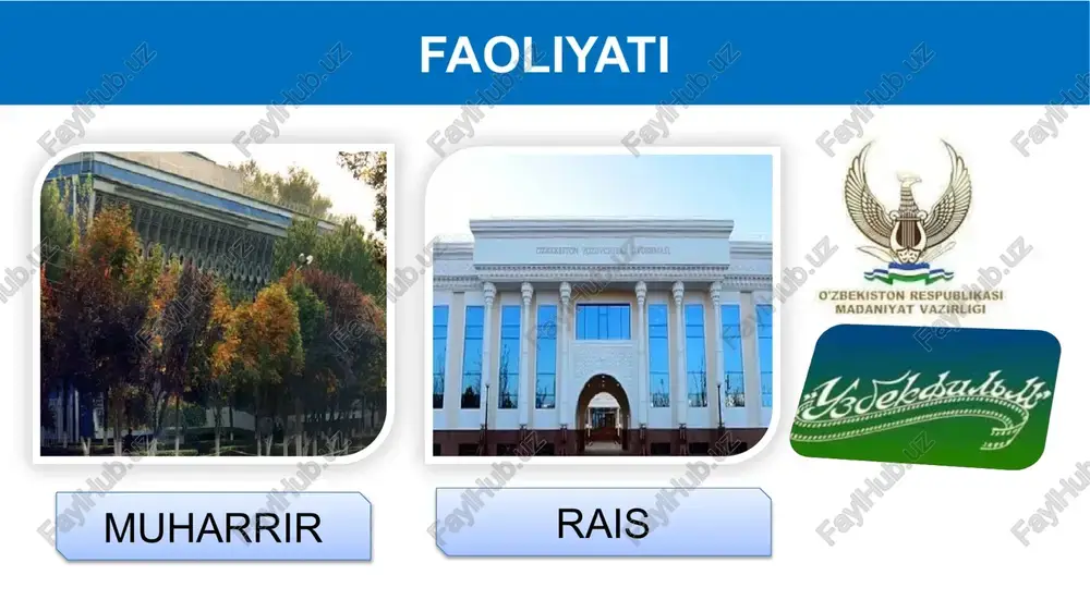image11.png image12.png image13.png image14.png image15.png image16.png image17.png image18.png image19.png image20.png o'zbekiston respublikas! madaniyat vazirlige ye ep 4 iy vk xx acp y3bek hacpm kavwh xx acp y3bek hacpm ku3umta maktybsiap /docprops/thumbnail.jpeg jj mavzu: o'mas umarbekov bb ‘ciyomat garz” i rs