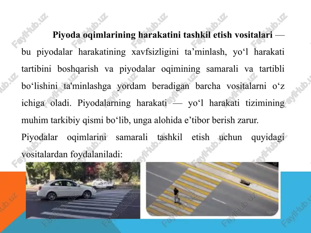transport vositasini boshqarishdagi samaradorligini aniqlaydi. bunga quyidagilar kiradi: vazn va bo‘y: haydovchining bo‘y va vazni avtomobilni boshqarishdagi qulaylikni ta’minlashi zarur. juda og‘ir yoki juda yengil bo‘lgan haydovchilar, ba’zi holatlarda, boshqarishda qiyinchiliklarga duch kelishlari mumkin. yo‘l to‘siqlari — bu yo‘l harakati xavfsizligini ta’minlash, transport vositalarining harakatini boshqarish, va ba’zi hollarda yo‘ldan foydalanishni cheklash yoki tartibga solish uchun o‘rnatilgan qurilmalar va mexanik vositalardir. yo‘l to‘siqlari har xil shaklda bo‘lishi mumkin va ularning o‘rnatilishi yo‘lning maqsadi, joylashuvi va muayyan sharoitlarga qarab farqlanadi. ularning asosiy vazifasi yo‘llarda xavfsizlikni oshirish va turli xavf-xatarlarni oldini olishdan iborat. yo‘l belgilarini o‘rnatishga qo‘yiladigan umumiy talablar — yo‘l belgilarining samarali ishlashini ta’minlash, yo‘l harakati xavfsizligini oshirish va transport vositalarining to‘g‘ri harakatini nazorat qilish maqsadida belgilarning o‘rnatilishi uchun belgilangan qoidalar va talablarni o‘z ichiga oladi. yo‘l belgilarining to‘g‘ri joylashuvi va ko‘rinishi haydovchilarni to‘g‘ri va xavfsiz harakatlanishga rag‘batlantirish uchun juda muhimdir. yo‘l to‘siqlari turlari fizik to‘siqlar fizik to‘siqlar o‘ziga xos strukturalarga …