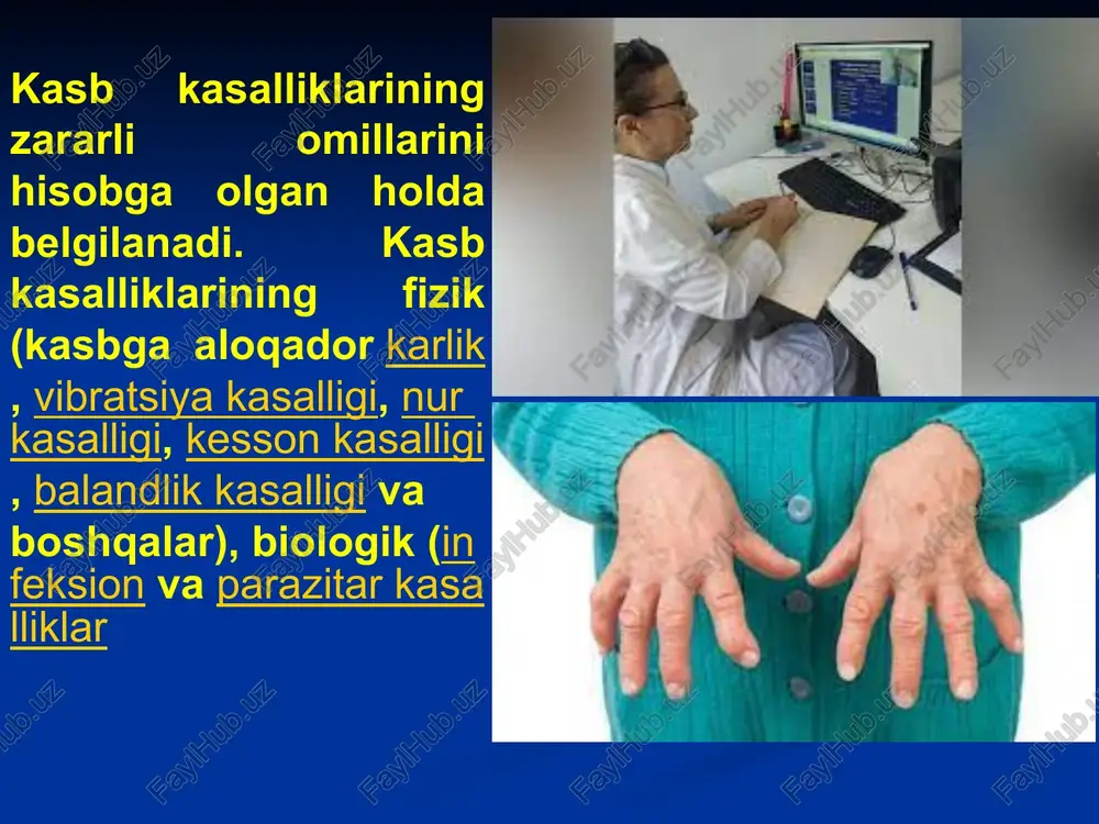 kasb kasalliklari ularning kelib chiqish sabablari va ularni oldini olish - Page 3
