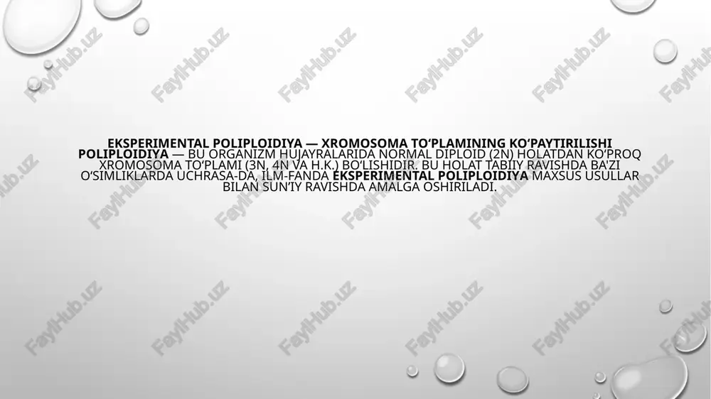 eksperimental poliploidiya va mutagenez - Page 3