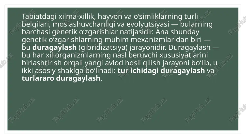 tur ichida va turlararo duragaylash - Page 3