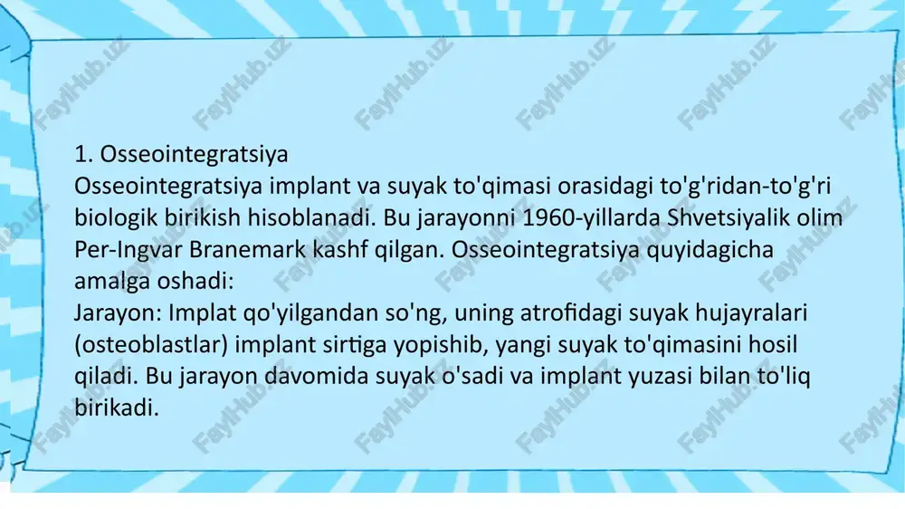 murakkab bo'lishi mumkin, hamda har bir holat uchun mos kelmasligi mumkin. ushbu turlarning barchasi klinik holatlarga qarab, shifokor tomonidan bemorning holatiga mos ravishda tanlanadi. image1.jpeg image2.png image3.png image4.png image5.png image6.png image7.png image8.png image9.png image10.png image11.png image12.png