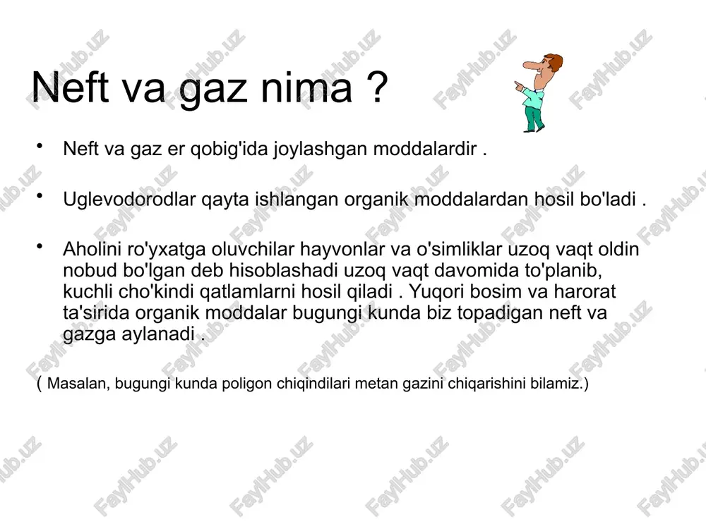 milliard aqsh dollari miqdorida sarmoya kiritilishi taxmin qilinmoqda. 2030 yilga kelib ushbu kondan neft qazib olish hajmini 1.6 mln tonnagacha yetkazish reja qilinmoqda gtl zavodi uzbekistan gtl – sintetik suyuq yoqilg’i ishlab chiqaruvchi o’zbekistondagi ilk va yagona zavod. qashqadaryo viloyati g’uzor tumanida 2021 yilda ochilgan. zavod 2021 yil 1-martdan to’liq rejimda ishlay boshlagan. zavodda yiliga 3.6 mlrd metr kub tabiiy gaz qayta ishlanib, qiymati 1 mlrd dollardan ziyod bo’lgan 1.5 mln tonna tayyor mahsulotlarni ishlab chiqaradi. jumladan: 307 ming tonna aviokerasin 724 ming tonna dizel 437 ming tonna nafta 53 ming tonna suyultirilgan gaz tayyorlanadi ushbu mahsulotlar hisobiga yiliga 500 mln dollarlik import o‘rni qoplanadi va yiliga 200 mln dollarlik eksport va 2 trln so’mlik soliq tushumlar taminlanadi. “o‘zbekneftgaz” bu zavodni qurish uchun 2.3 milliard dollar sarmoya jalb etgan muborak gazni qayta ishlash zavodi oʻzbekiston yoqilgʻiener-getika sanoatining yirik korxonasi. qashqadaryo viloyati muborak shahrida joylashgan. "oʻzbekneftgaz" milliy xolding kompaniyasining "oʻzgeoneftgazqazibchiqarish" aksiyadorlik …