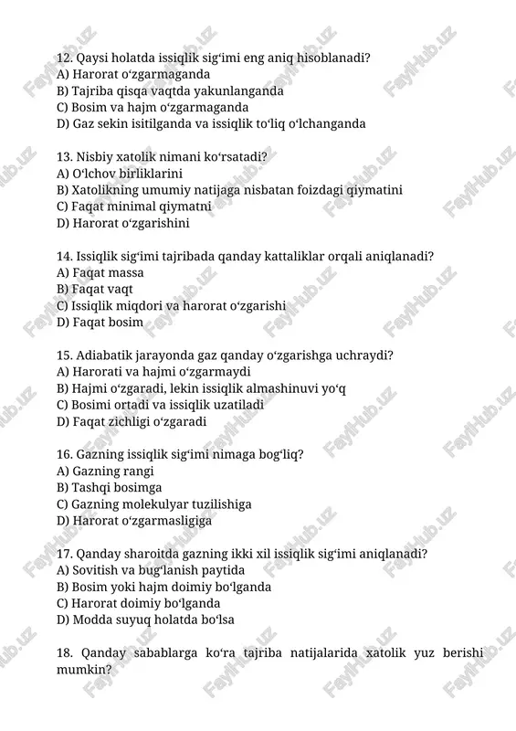 havoning issiqlik sig'imlari nisbat cpvcv nitopish - Page 3