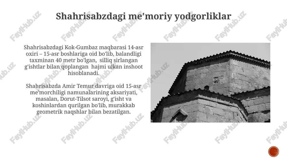 shahrisabzdagi kok-gumbaz maqbarasi - Page 3