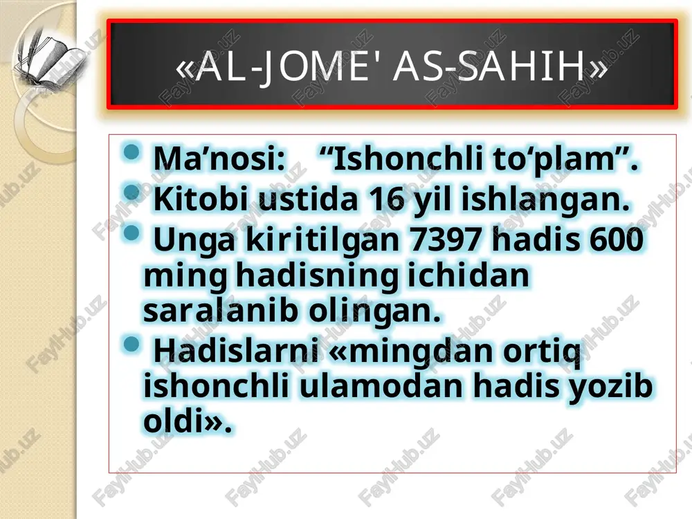 al jome as sahihdagi hadislar to’plami - Page 3