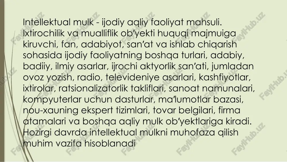 intellektual mulkni himoyalash va qo'riqlash - Page 3