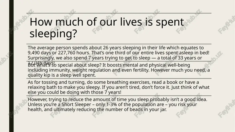 pletely dead, at least not for the most part. the average person spends 395 days in their life being romantic. over one year of time used for flowers, candles, fancy meals and you-know-what! valentine’s day is also one of the busiest times of the year for bed suppliers. how much of our lives are spent at school? we often remember school as a huge part of our upbringing. a time that shaped and changed our childhood. in reality, we only spend around 334 days’ worth of our lives in primary and secondary school. that’s not even one year! sleep-related disorders in children have tripled over the past 10 years. this can lead to lowered immunity, increased behaviour problems and lack of concentration. 80% of uk children have a mobile phone by the age of 12 which are thought to be keeping them awake later. where else do we spend substantial …
