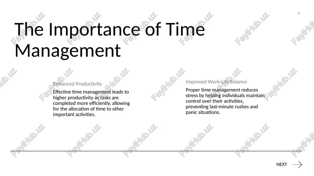 the importance of time management - Page 3