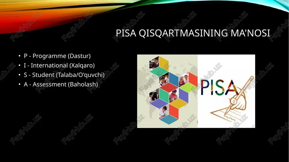 pisa xalqaro baholash mazmun mohiyati - Page 3