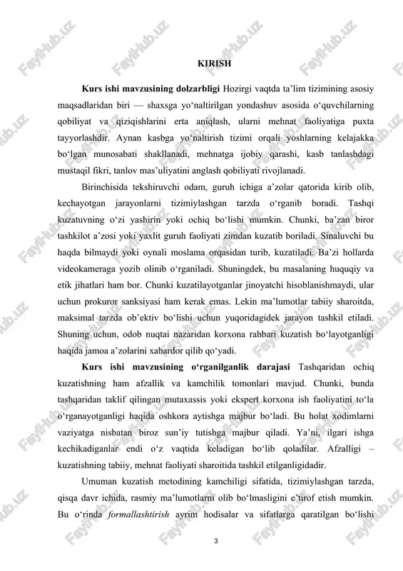 i statusini belgilash mumkin bo‘ladi. mohiyatan kuzatish metodi ijtimoiy psixologiyadagi eksperiment metodiga ancha yaqin. amalda psixologlar eksperimentning natural, xayoliy (fikriy), dala hamda laboratoriya shaklidagi turlarini farqlaydilar. natural yoki tabiiy eksperiment biror ob’ektni o‘rganish maqsadida aniq mo‘ljal bilan konkret narsaga ta’sir ko‘rsatishni nazarda tutadi. xayoliy yoki fikran o‘tkaziladigan eksperiment esa, real ob’ektni emas, balki unga aloqador ma’lumot va uning modeli bilan ishlashni taqozo etadi. lekin bu xayoliy yoki modelli ob’ekt realiga imkon qadar yaqinlashtirilgan bo‘lishi kerak. dala eksperimenti tabiiydan farqli ravishda, o‘rganilayotgan ob’ektni bevosita faoliyati jarayonida, ya’ni tabiiy sharoitda diagnostika qilishni nazarda tutadi. laboratoriya eksperimenti – maxsus laboratoriya sharoitlarda, asbob-uskuna (integratorlar, gomeostatlar, “arka”, “estakada”, “labirint”, “guruhiy ritmograf”, “guruhiy volyuntograf”, “sensorli integrator” va boshqa)larni ishlatish vositasida amalga oshiriladi. ularning barchasi guruh sharoitida hamkorlik, o‘zaro ta’sir, harakatlarni muvofiqlashtirish, moslashtirish qoidalarini eksperimental sharoitlarda ishlab chiqishni taqazo etadi. lekin har qanday eksperiment ma’lum ma’noda tekshiriluvchilar faoliyatiga begonalarning aralashuvini nazarda tutgani uchun ham, odatda, ularga nisbatan …
