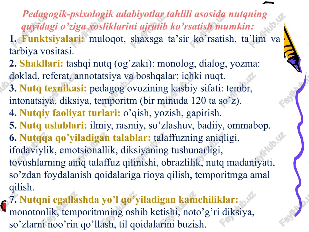 ’lsin. yomon til boshga balo keltirar, yaxshi til davlat, dunyo keltirar. sevdirgan ham til, bezdirgan ham til. so’zning boyligi – odamning chiroyligi. o’ynab gapirsang ham, o’ylab gapir. 8-mashq. berilgan maqollarni yodda tutishga harakat qiling. ularda ifodalangan fikrlarni o’z so’zlaringiz bilan bayon qiling . shunday mazmundagi maqollardan yozib keling. 11-mashq. abdulla avloniyning «turkiy guliston yoxud axloq» asari- dan olingan parchani o’qing, undagi fikrlarga o’z munosabatingizni bildiring. har bir millatning dunyoda borlig’in ko’rsatadurgan oyinayi hayoti til va adabiyotidur. milliy tilni yo’qotmak millatning ruhini yo’qotmakdur... zig’ir yog’i solub, moshkichiri kabi qilub, aralash-quralash qilmak tilning ruhini buzadur. bobolarimizga yetushg’on va yaragan muqaddas til va adabiyot bizga hech kamlik qilmas... umumiy milliy tilni saqlamak ila barobar xususiy og’iz orasidagi tilni ham saqlamak lozimdur. chunki so’z insonning daraja va kamolini, ilm va fazlini o’lchab ko’rsatadurgan tarozusidir. aql sohiblari kishining dilidagi fikr va niyatini, ilm va quvvatini, qadr va qiymatini so’zlagan so’zidan bilurlar... boshimizga keladurgan qattig’ kulfatlarning …