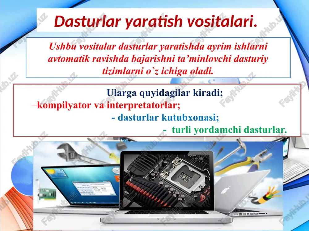 dasturiy vositalar va dasturlash tillari sharhi - Page 3