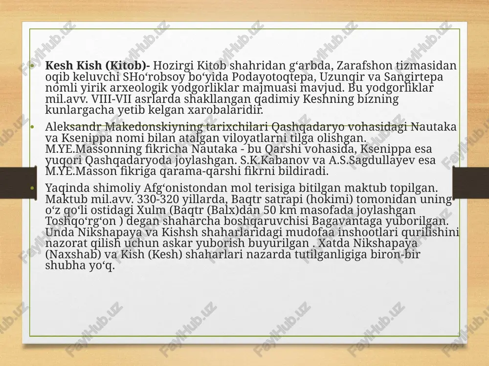 ta tozalash, gʻisht zdlari, mtp, toʻqimachilik korxonasi, qurilish tashkilotlari, savdo, madaniy va maishiy xizmat koʻrsatish shoxobchalari, oʻzbekiston — germaniya "yakkabogʻteks" qoʻshma korxonasi bor. 105 umumiy taʼlim maktabi, bolalar musiqa, sport maktablari, 2ta maktab-internat, 9 kasb-hunar kolleji, 3 kutubxona, shahar madaniyat uyi, klub muassasalari, madaniyat va istirohat bogʻi, stadion faoliyat koʻrsatadi. 2 kasalxona, markaziy va tish davolash poliklinikalari, tugʻruqxona, dorixonalar, paxta tozalash zavodi profilaktoriysi aholiga xizmat koʻrsatadi. ya. bilan qoʻshni tuman markazlari va qarshi shahri orasida avtobuslar qatnaydi. asosiy shaharlar turistik manzillar qashqadaryo koʻprigi qarshi shahri, ravoq mfy qarshi shahridagi qadimiy koʻprik ayni paytda “amir temur koʻprigi” deya nomlanadi. manbalarga koʻra, u 700 yillik tarixga ega boʻlib, qadimda qashqadaryo daryosi qirgʻoqlarini birlashtirgan hamda xalqaro iqtisodiy va ijtimoiy aloqa vositasi boʻlgan. bir vaqtlar ushbu tarixiy koʻprik ustidan eron va hindistonni yevropa bilan bogʻlovchi karvon yoʻllari oʻtgan. shu bois bu voha asrlar davomida gullab-yashnagan. olim va sayyoh german vamberining yozishicha, 1860-yillarda qarshi shahrida …