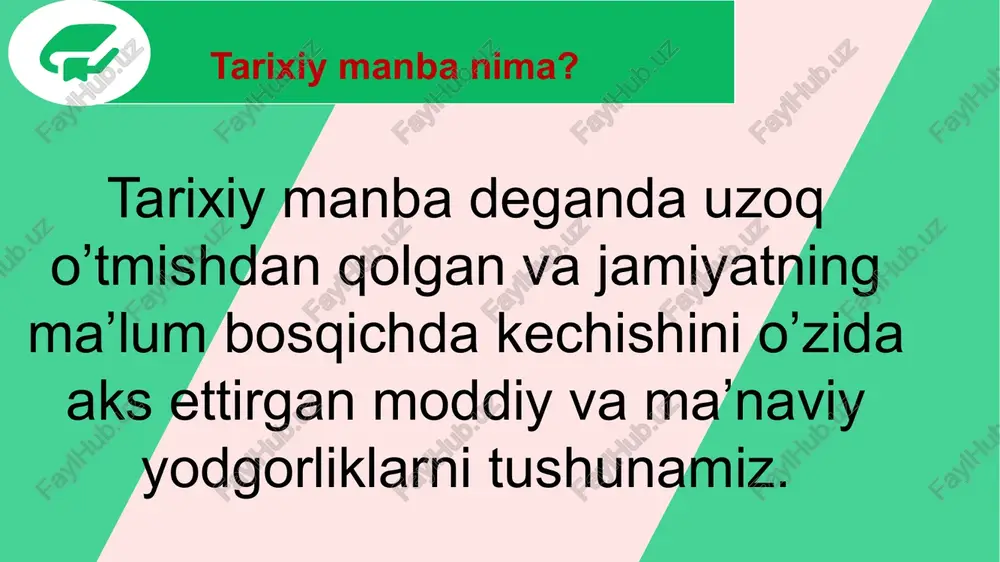 sar yozilgan vaqtdagi ijtimoiy-siyosiy muhit tushuniladi. bu asarlarni aniqlamay turib asarda bayon etilgan voqealar haqida umuman, asar haqida to’g’ri va to’la tasavvurga ega bo’lish, uning xususida biron fikr bildirish mumkin emas. qadimgi qo’lyozma asarlarining yozilgan vaqti va joyini aniqlash qiyin. ba’zi hollarda asar oxirida faqat uning ko’chirilgan vaqti va joyi kotibning ismigina qayd etiladi xolos. bunday ma’lumotlar keltirilmagan taqdirda, asarning yozilish va ko’chirilish tarixi uning qog’ozi, xati hamda tipii va til uslubiga (stiliga) qarab taxminan belgilanadi. manbani ichki belgilariga qarab tahlil qilish. manbani ichki belgilariga qarab tahlil deganda, uni mazmuniga qarab tahlil qilish, tushuntirish, g’oyaviy-siyosiy va ilmiy qimmatini aniqlash masalalari aniqlanadi. har qanday asarning ilmiy qimmati, unda bayon etilgan voqealarning, ob’ektivligi, keltirilgan faktlarning to’g’riligi, nihoyat oldinga surilgan fikr va g’oyalar bilan o’lchanadi. shuning bilan bir qatorda bunda asarning original (asl nusxasi) yoki kompilyaciya (terma) bo’lishi, to’la va qisqaligi, voqelarning qay tarzda bayon etilishi ham muhim ahamiyat kasb etadi, chunki odatda …