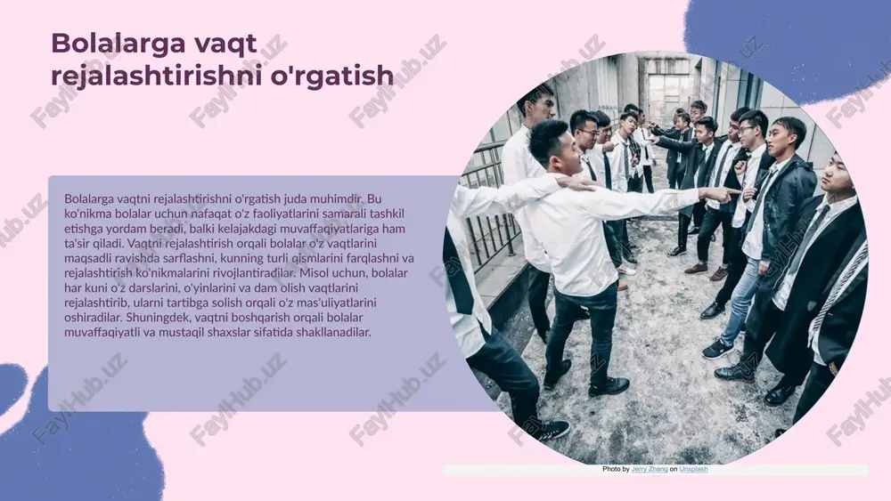 uchun ahamiyati sutka qismlarini farqlash bolalar uchun muhimdir, chunki bu ularga vaqtni tushunishga yordam beradi. har bir vaqt parchasining o'ziga xos vazifalari mavjud bo'lib, bolalar bu orqali kun tartibini o'rganadilar. vaqtni tushunishga yordam beradi sutka qismlarini aniqlash, bolalarga vaqtni yanada yaxshi tushunishlariga yordam beradi. ular har bir vaqtning qanday mazmuni borligini bilish orqali, kun davomida nima qilish kerakligini rejalashtirishni o'rganadilar. ota-onalar uchun maslahatlar ota-onalar bolalar bilan vaqtni rejalashtirish jarayonida ularga yordam berishlari kerak. birgalikda kun tartibini tuzish va bolalarga o'z vaqtlarini boshqarish ko'nikmalarini rivojlantirishga yordam berish muhimdir. o'z vaqtini boshqarish ko'nikmalari bolalar sutka qismlarini farqlash orqali o'z vaqtlarini boshqarish ko'nikmalarini rivojlantiradilar. bu ko'nikmalar ularga kelajakda foydali bo'ladi va har qanday faoliyatni rejalashtirishda yordam beradi. sutka qismlarini farqlash bolalarga vaqtni yaxshiroq tushunishga va o'z vaqtlarini samarali boshqarishga imkon beradi. ota-onalar esa, bolalarga bu jarayonda yordam berish orqali, ularning kelajakdagi muvaffaqiyatlari uchun asos yaratadilar. shu bilan birga, bu ko'nikmalar bolalarning kun tartibini …